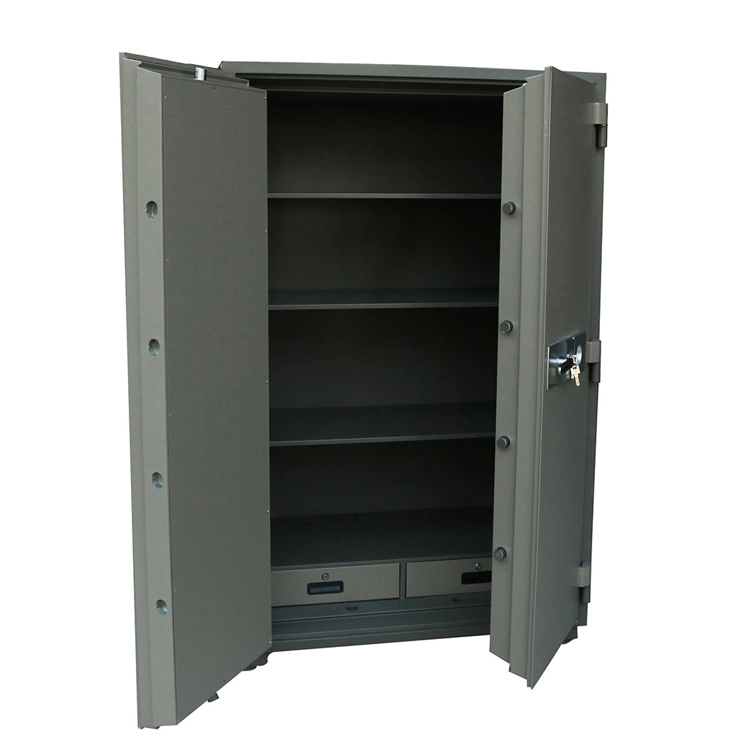 Fireproof Safe, Double Doors Fire Resistant Safes Cabinet for Banks Office