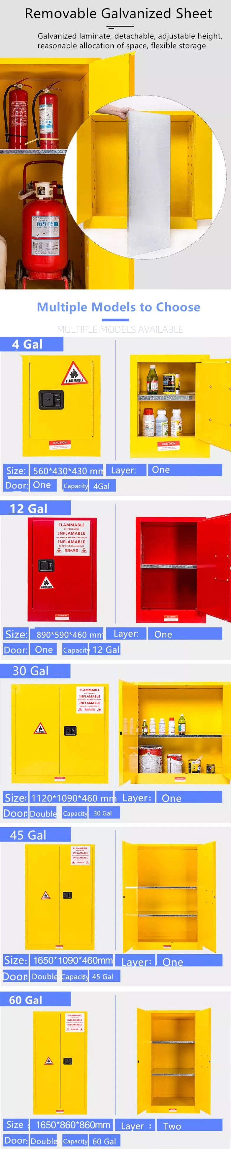 Whole Sales Fire Safety Cabinet for Industry Flammable Cabinet