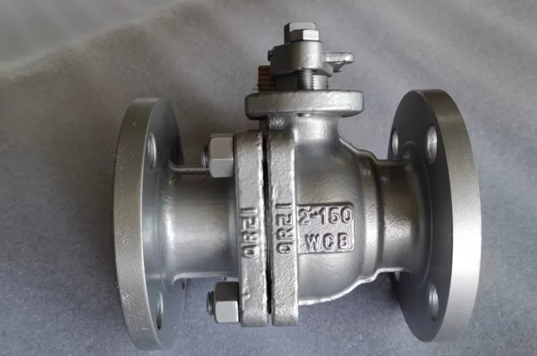 API6d/API608 Fire Safe Wcb CF8 CF8m 2 PC Floating Ball Valve 150lb